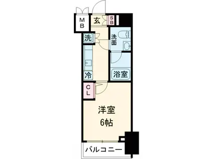 ARTESSIMO FRAN(1K/2階)の間取り写真