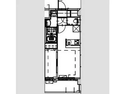 ALIVIS SHIMO-SHINJO SOL TERRACE(1LDK/3階)の間取り写真