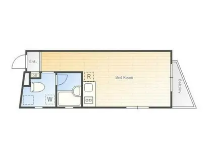 ランドレジデンス上馬サウス(ワンルーム/3階)の間取り写真