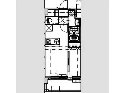 ALIVIS SHIMO-SHINJO SOL TERRACE(1LDK/6階)の間取り写真