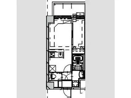 ALIVIS SHIMO-SHINJO SOL TERRACE(1LDK/6階)の間取り写真
