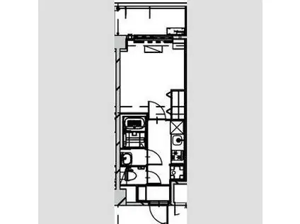 ALIVIS SHIMO-SHINJO SOL TERRACE(1K/4階)の間取り写真