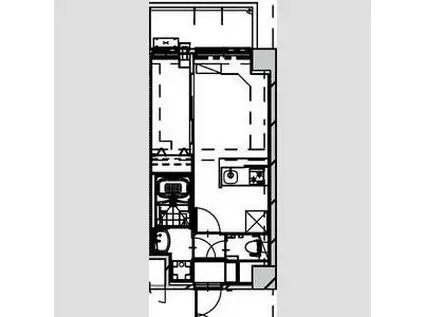 ALIVIS SHIMO-SHINJO SOL TERRACE(1LDK/6階)の間取り写真