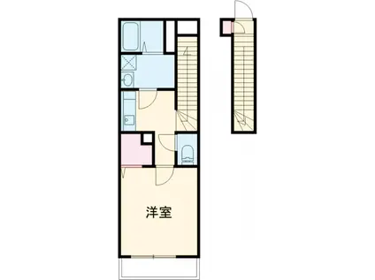 リブリ・VIVO(1K/2階)の間取り写真