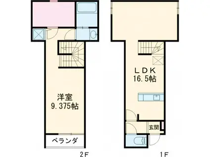 メゾンドEXE.2(1LDK/1階)の間取り写真