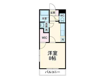 サニーサイド(1K/3階)の間取り写真