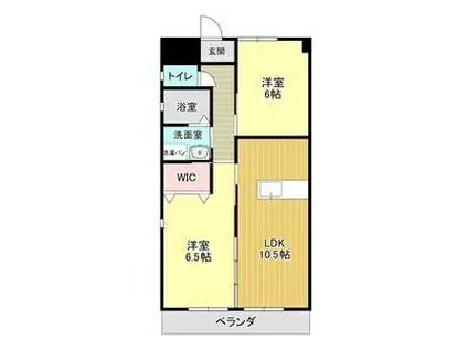 ファミーユ春日井 A棟(2LDK/2階)の間取り写真