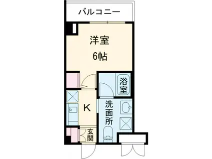 CYNTHIA代田橋Ⅲ(1K/2階)の間取り写真