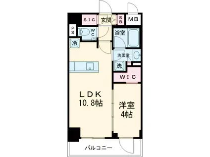 プレシス練馬ステーションフロント(1LDK/2階)の間取り写真
