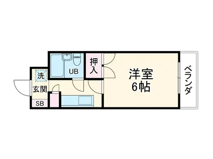 CASANOAH名古屋Ⅲ(1K/7階)の間取り写真