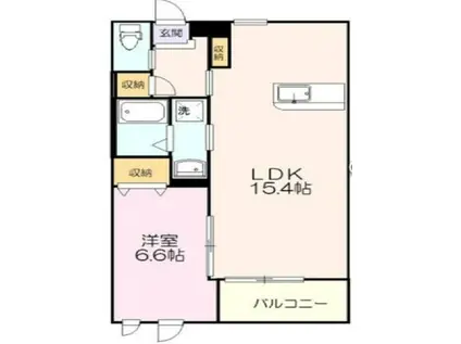 クレイン ヒルズ(2LDK/2階)の間取り写真