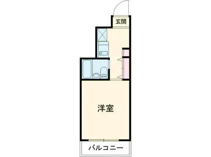 キャピタルビュー柴又(1K/3階)の間取り写真