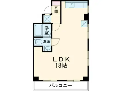 プリマベーラ(ワンルーム/9階)の間取り写真