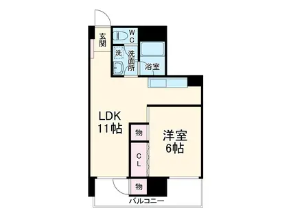 横須賀ハイム(1LDK/7階)の間取り写真