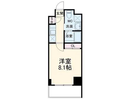 S-FORT小田原栄町(1K/10階)の間取り写真