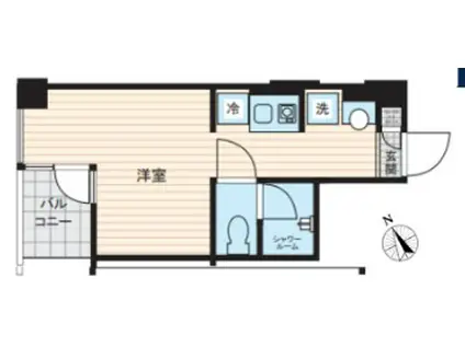 レスピール三鷹(ワンルーム/5階)の間取り写真