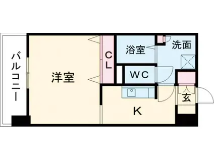 DELCCS綾瀬Ⅱ(1K/4階)の間取り写真