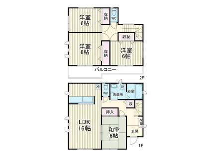 総武・中央緩行線 本八幡駅 徒歩24分 2階建 築12年(4LDK)の間取り写真
