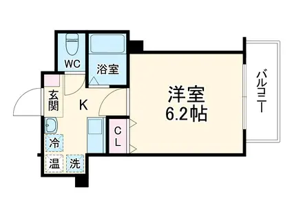 ACTY北堀江(1K/7階)の間取り写真