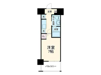 ROOTS GYOTOKU(1K/10階)の間取り写真