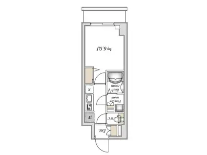 N-STAGEかしわ台(1K/5階)の間取り写真