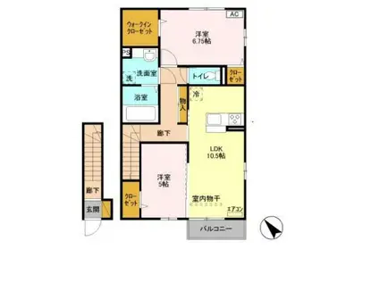 シザンサス・エアナス(2LDK)の間取り写真