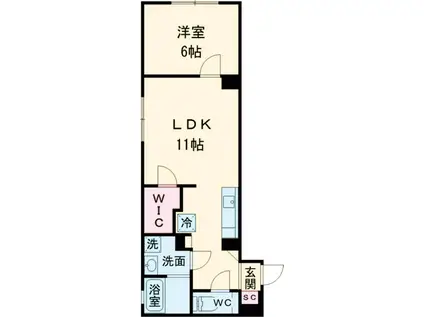 ASTILE STUDIO 練馬平和台(1LDK/2階)の間取り写真