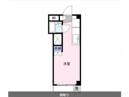 高南マンション(1K/2階)の間取り写真