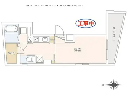GRANDUO高円寺5(1K/1階)の間取り写真