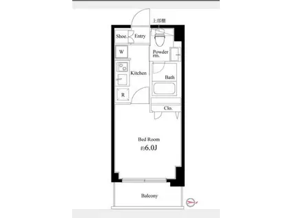 COURT BLANCHE(1K/2階)の間取り写真