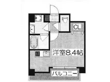 ALTA京都堀川ウィンドア(ワンルーム/4階)の間取り写真
