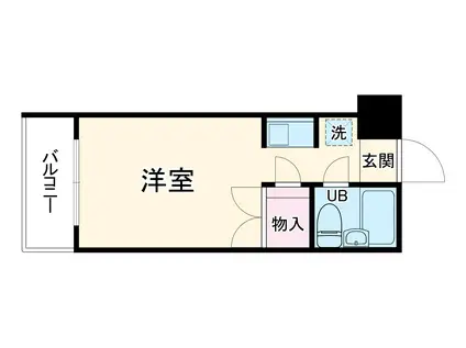 コスモポリタン(ワンルーム/3階)の間取り写真