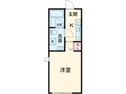 LUDENS下井草MAXIV(1K/4階)の間取り写真