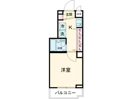 フェニックス新高円寺弐番館(1K/4階)の間取り写真