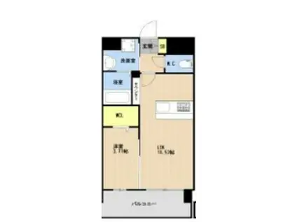 LIBTH美栄橋(1LDK/9階)の間取り写真