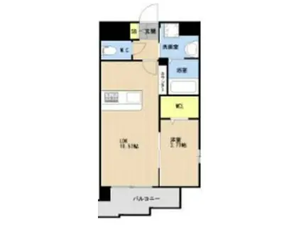 LIBTH美栄橋(1LDK/10階)の間取り写真