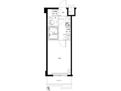 ルーブル東武練馬(1K/4階)の間取り写真