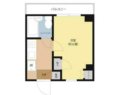 プチシャンプル山手弐番館(1K/4階)の間取り写真