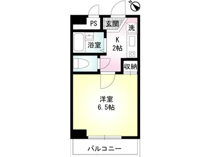 エステート岡野(1K/2階)の間取り写真