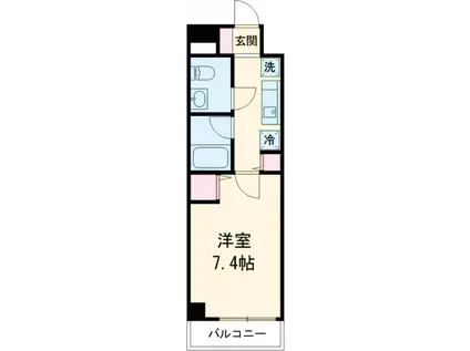 サル・ド・セジュールⅢ(1K/4階)の間取り写真