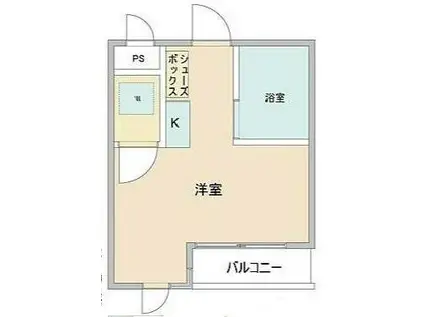 ドルチェ八幡山(ワンルーム/1階)の間取り写真