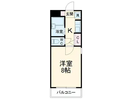 第5藤ビル(1K/3階)の間取り写真