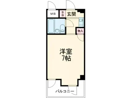 CKすずかけ台(1K/5階)の間取り写真