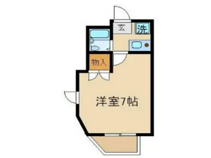 ステージ45(1K/1階)の間取り写真