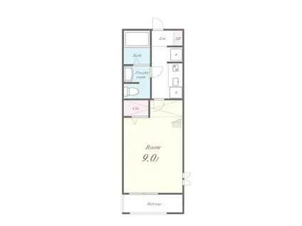 グランシャリオ(1K/1階)の間取り写真