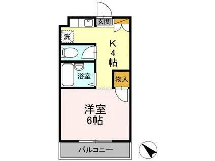 アネックス本郷(1K/1階)の間取り写真