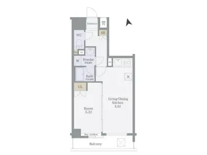 藤和シティスクエア練馬(1LDK/9階)の間取り写真