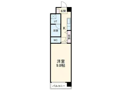 メゾン ド ビジェ(1K/2階)の間取り写真