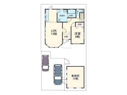 東武伊勢崎・大師線 越谷駅 徒歩28分 2階建 築24年(4LDK)の間取り写真