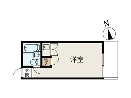 ベルエアー高井戸(ワンルーム/2階)の間取り写真